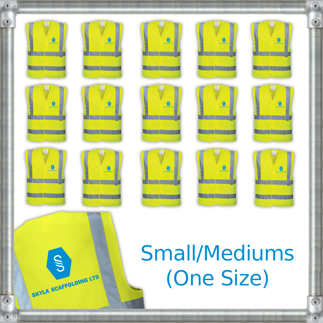 x20 - Small/Medium Hi Vis Vest Bundle Pack - Skyla