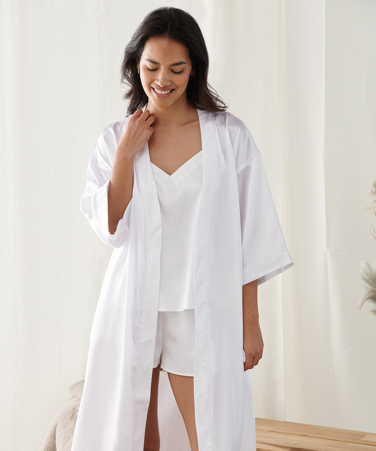 Towel City TC054 Women's satin robe