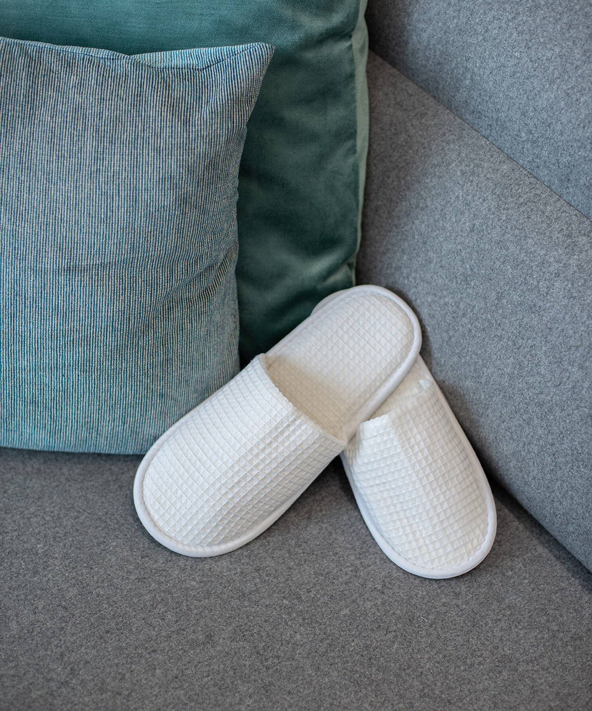Towel City TC066 Waffle mule slippers