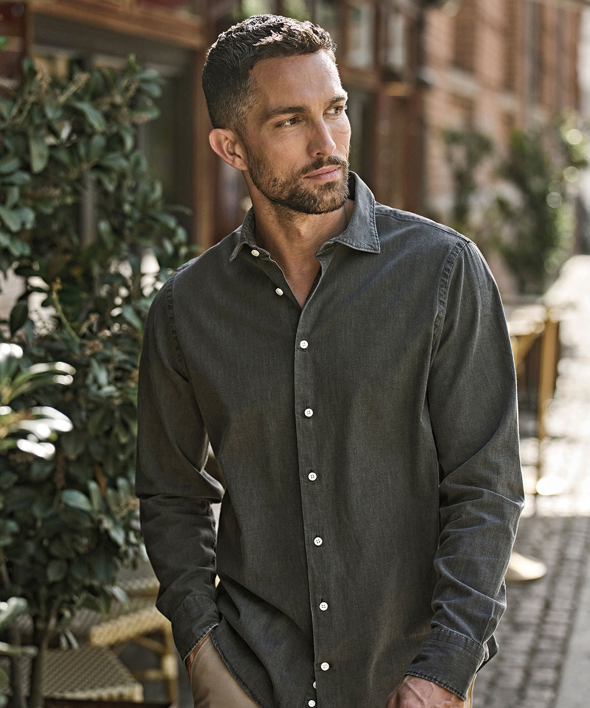 Tee Jays TJ129 Denim shirt (4004)