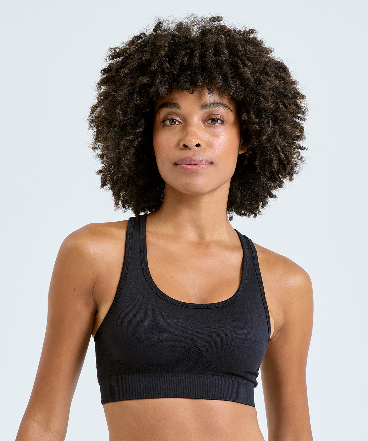 TriDri® TR214 Tridri® seamless 3D fit" multi-sport sculpt solid colour bra"