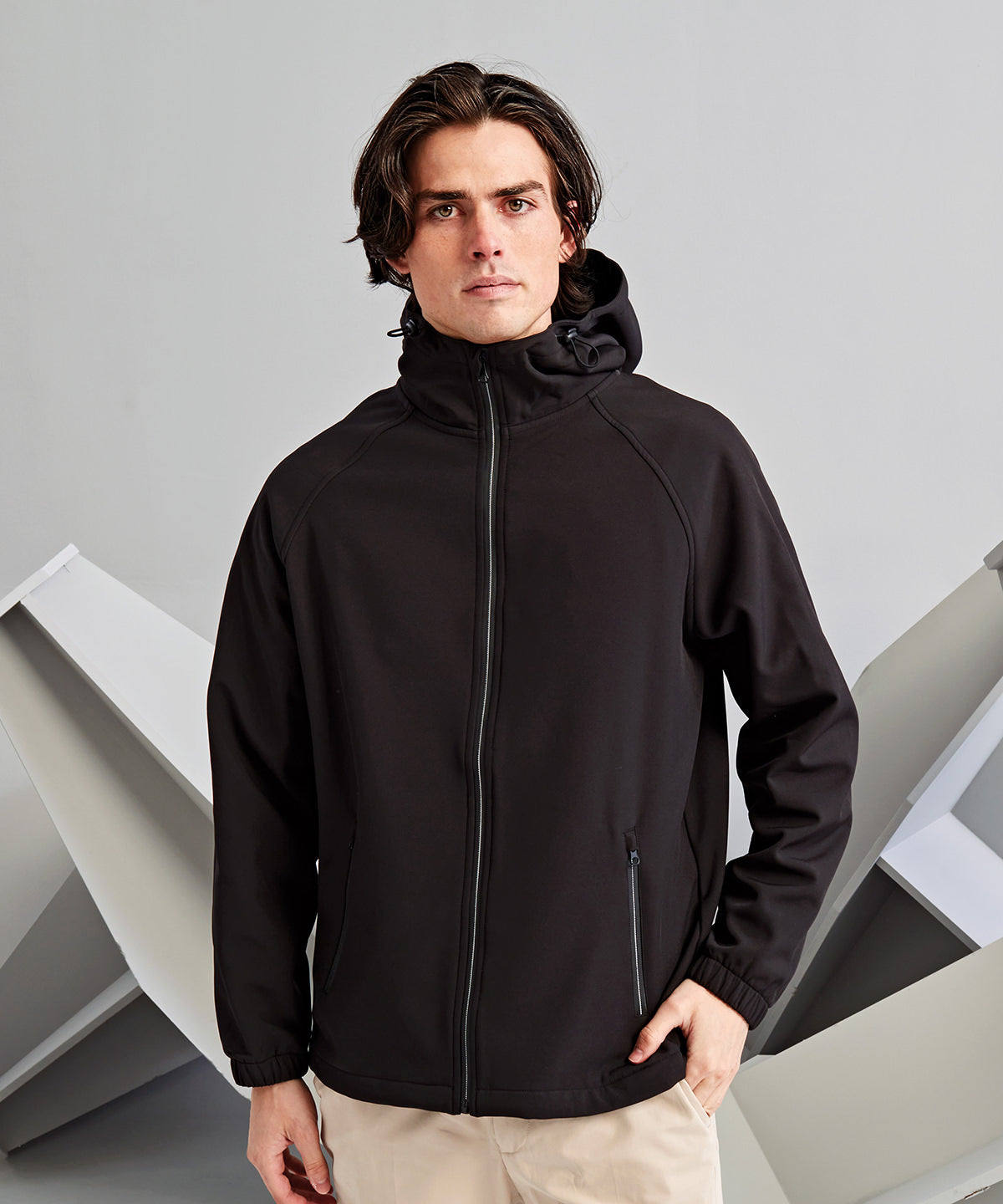 2786 TS009 Hooded 2-layer softshell jacket
