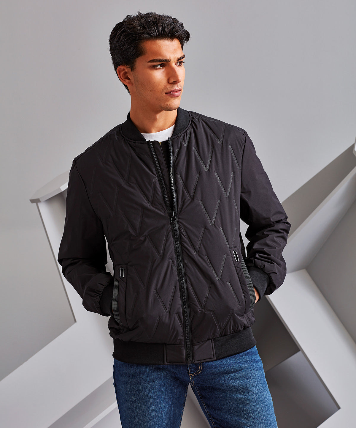 2786 TS021 Vector moulded bomber jacket