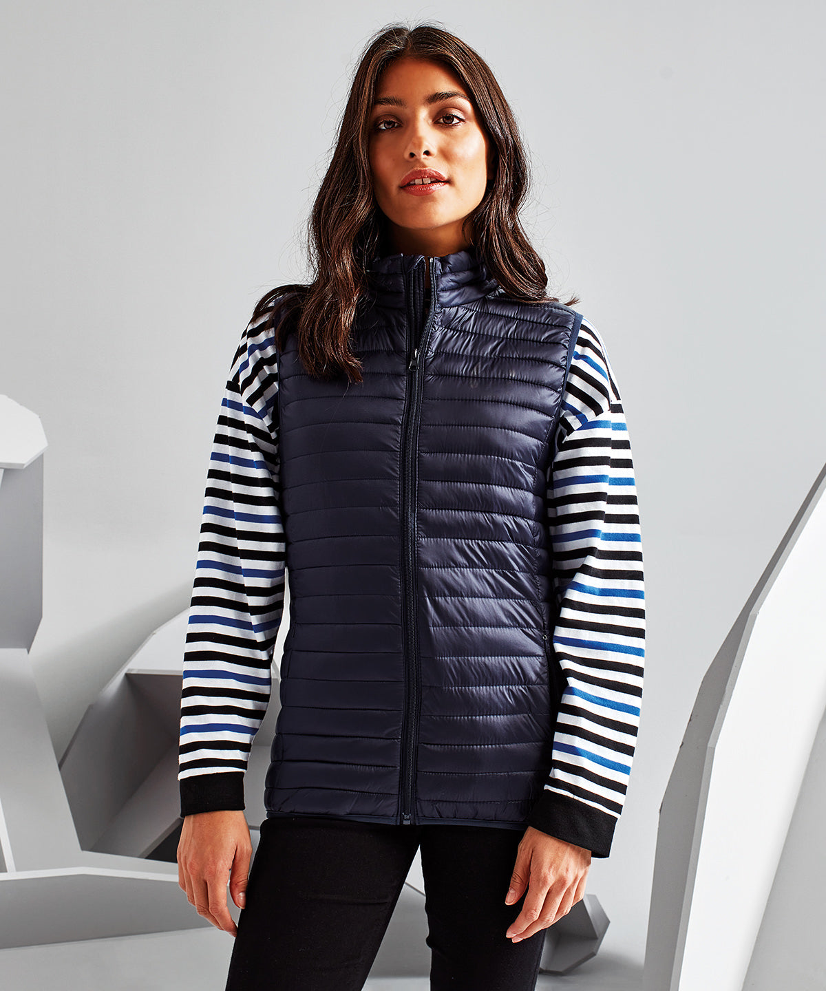 2786 TS19F Women's tribe fineline padded gilet