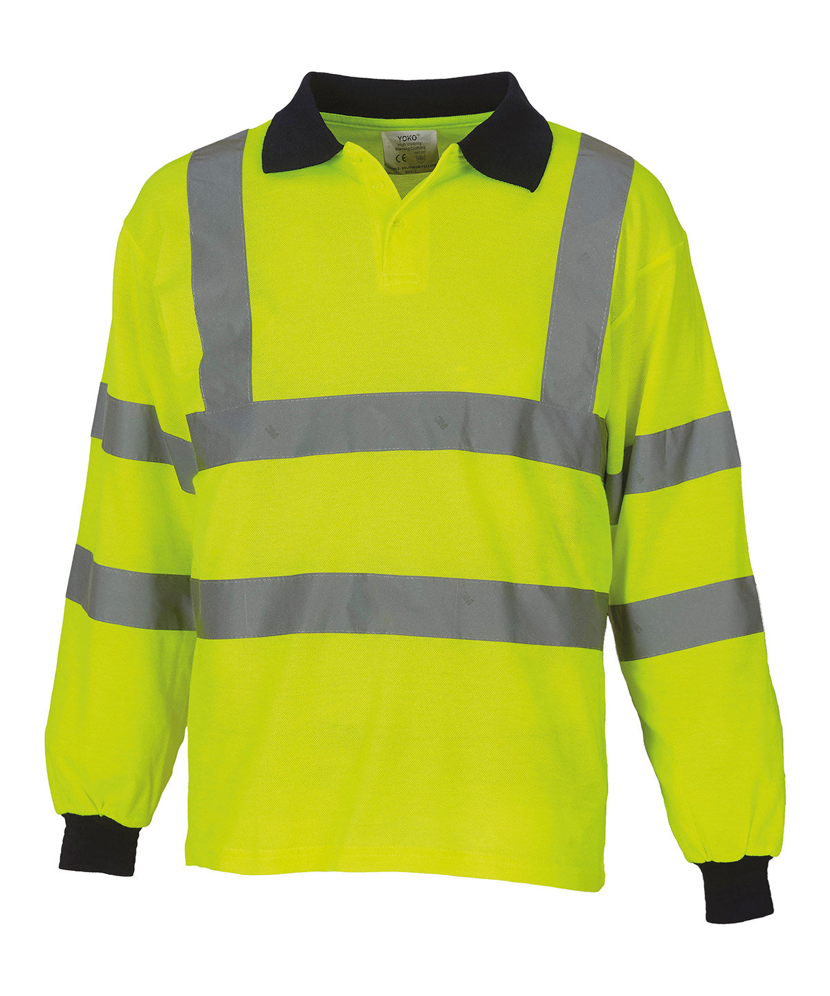 Yoko YK021 Hi-vis long sleeve polo (HVJ310)