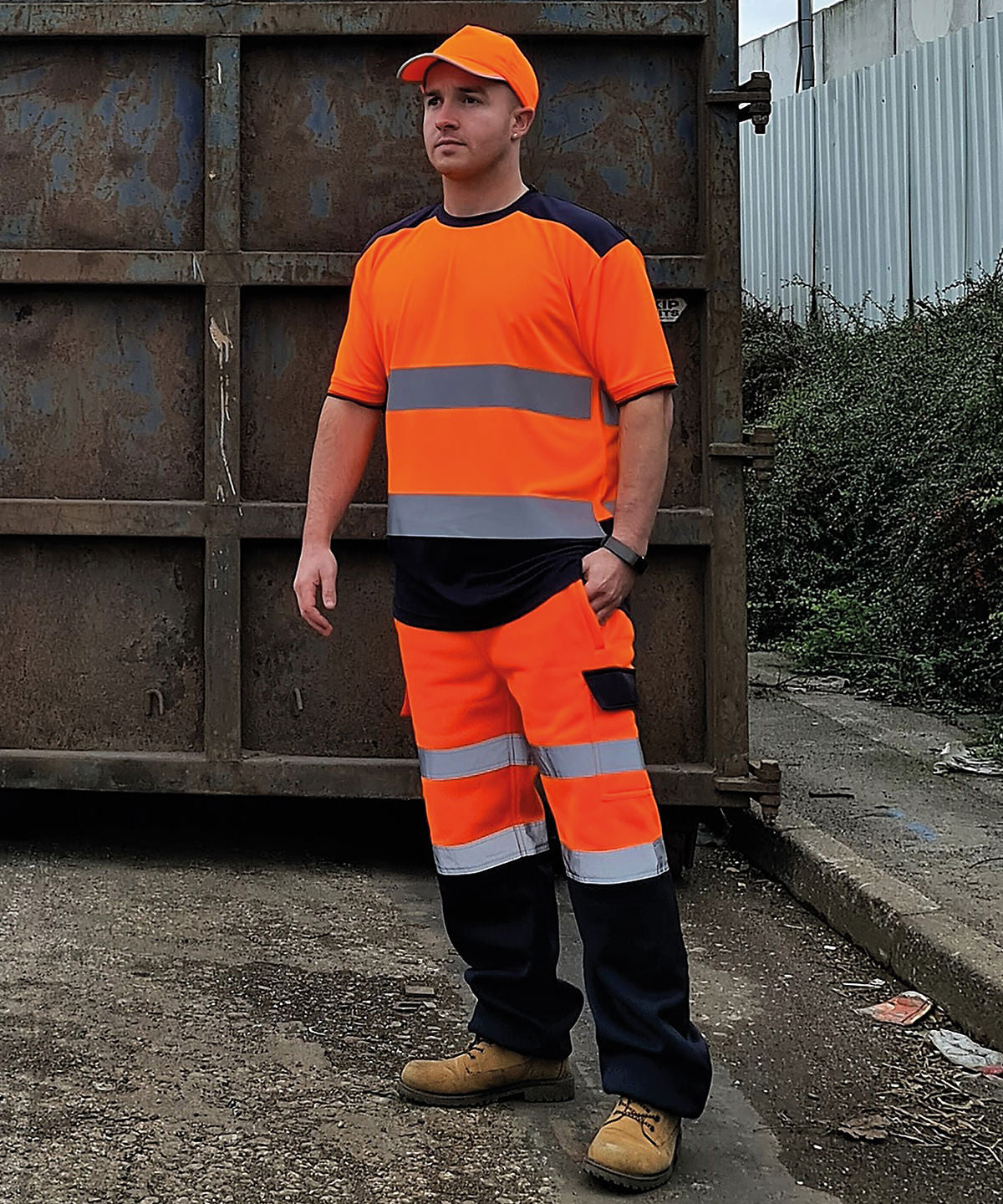 Yoko YK034 Hi-vis two-tone t-shirt (HVJ400)