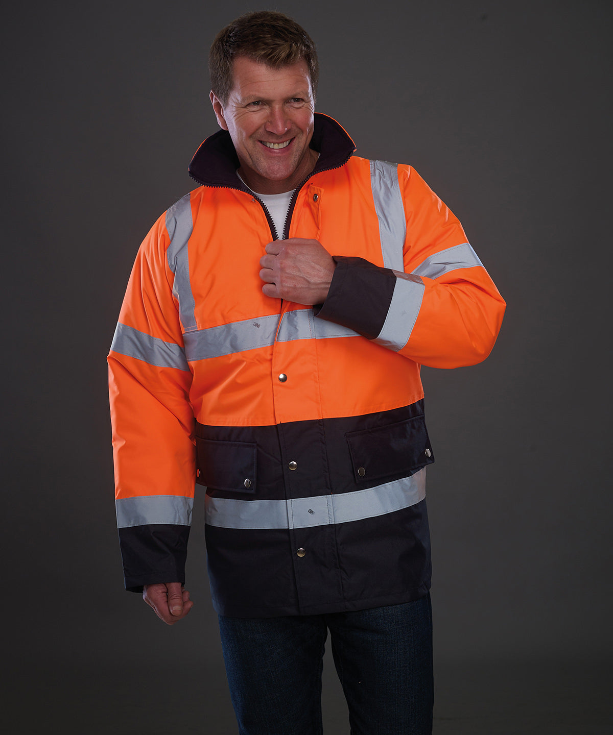 Yoko YK048 Hi-vis two-tone motorway jacket (HVP302)