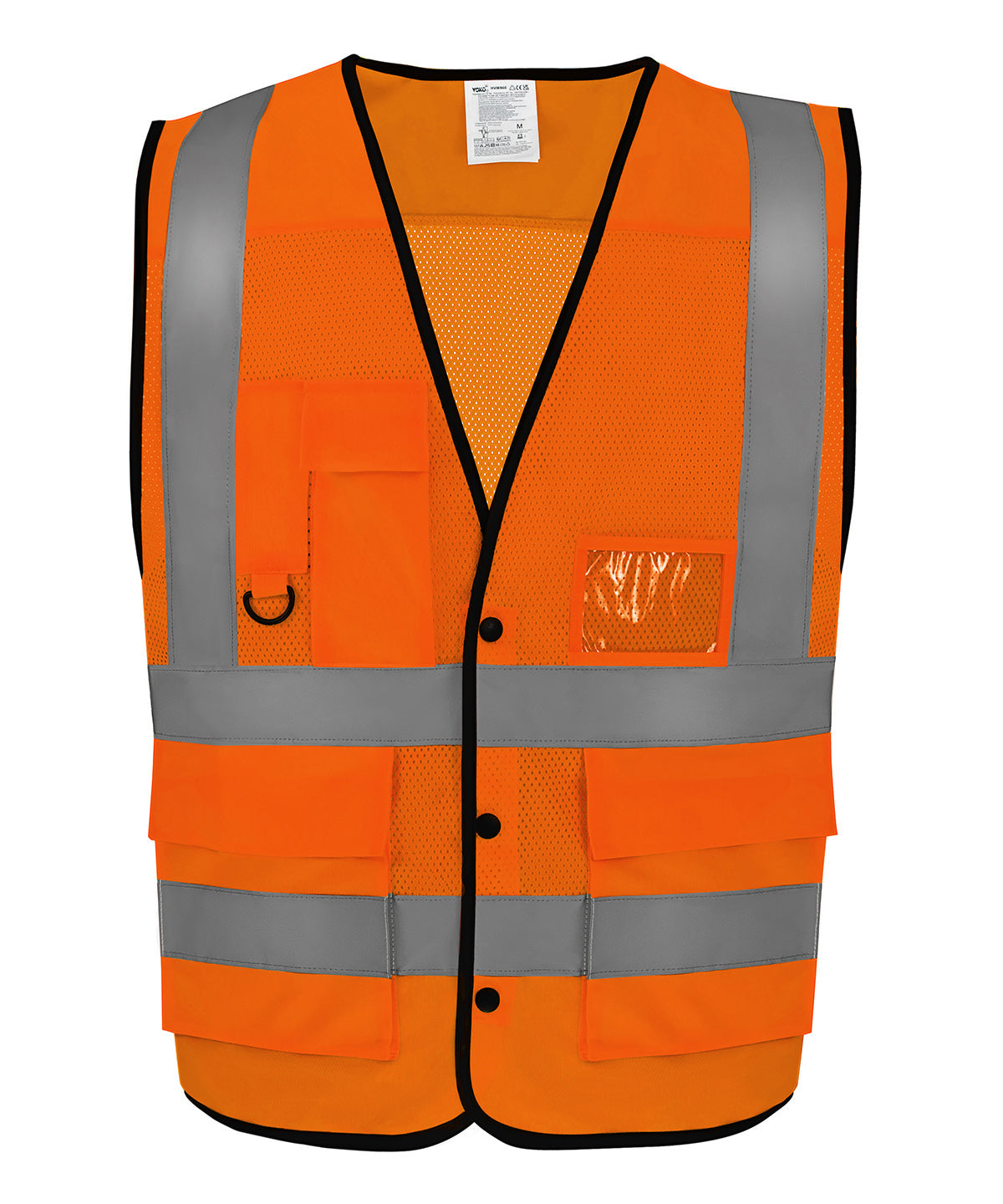 Yoko YK057 Hi-vis superior open mesh button waistcoat (HVW860)