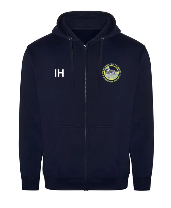 Pontnewydd Primary Staff Zipped Hoodie - Navy