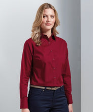 Load image into Gallery viewer, Women's poplin long sleeve blouse