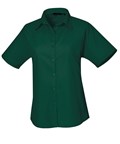 Load image into Gallery viewer, Women's short sleeve poplin blouse