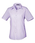 Load image into Gallery viewer, Women's short sleeve poplin blouse