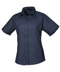 Load image into Gallery viewer, Women's short sleeve poplin blouse
