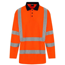 Load image into Gallery viewer, High Visibility Long Sleeve Polo