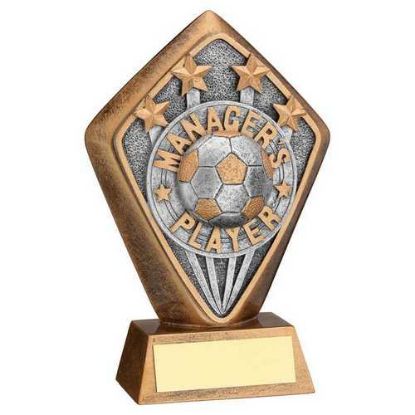 BRZ/GOLD DIAMOND HOLDER WITH MANAGERS PLAYER DISC AND PLATE