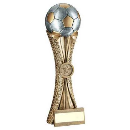 BRZ/PEW/GOLD FOOTBALL ON TRI MESH COLUMN WITH PLATE