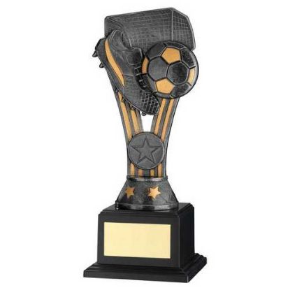 PEWTER/GOLD PLASTIC WEMBLEY FIG ON BASE