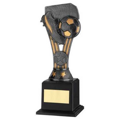 PEWTER/GOLD PLASTIC WEMBLEY FIG ON BASE