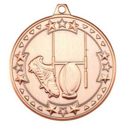 RUGBY TRI STAR MEDAL BRONZE