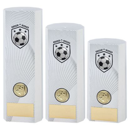 WHITE PLASTIC FILLED COLUMN FOOTBALL