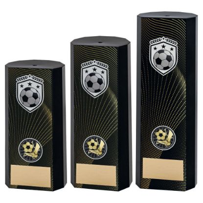 BLACK PLASTIC FILLED COLUMN FOOTBALL
