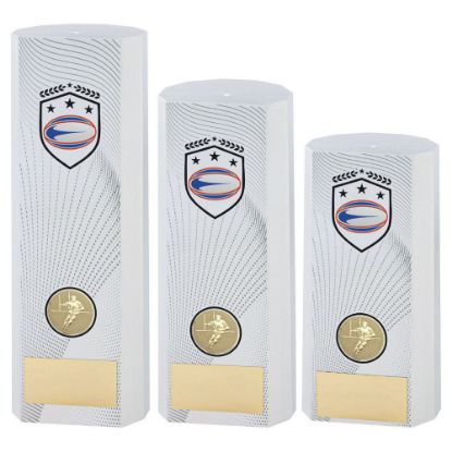 WHITE PLASTIC FILLED COLUMN RUGBY
