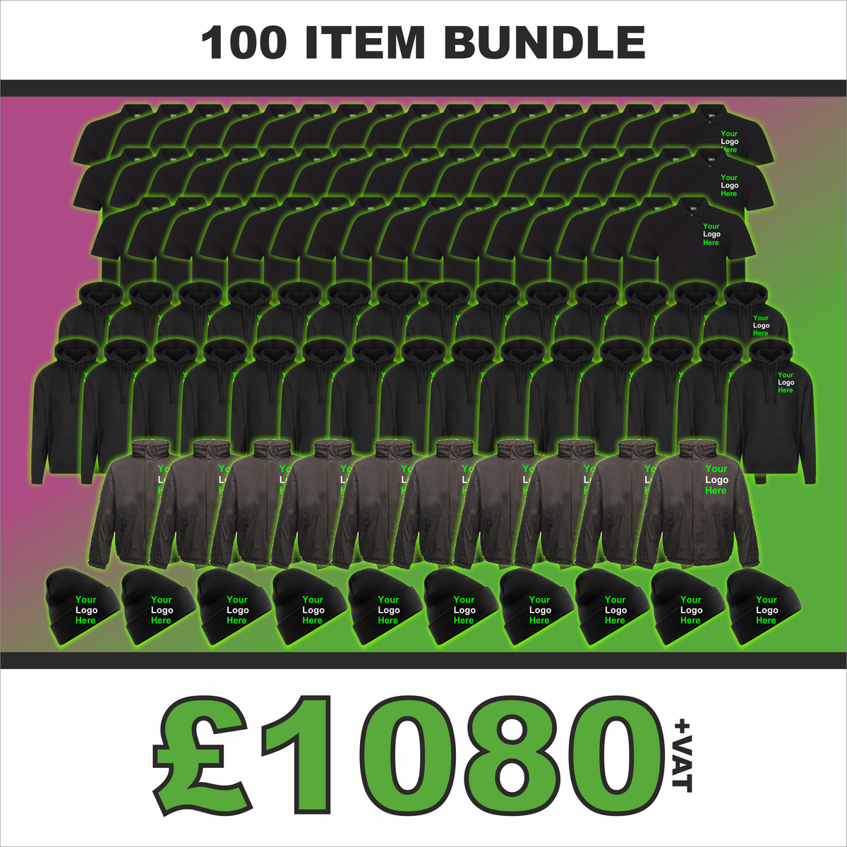 100 Item Bundle – Customise 'R' Us