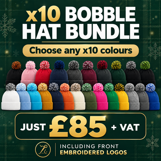 10 Personalised Bobble Hats Bundle