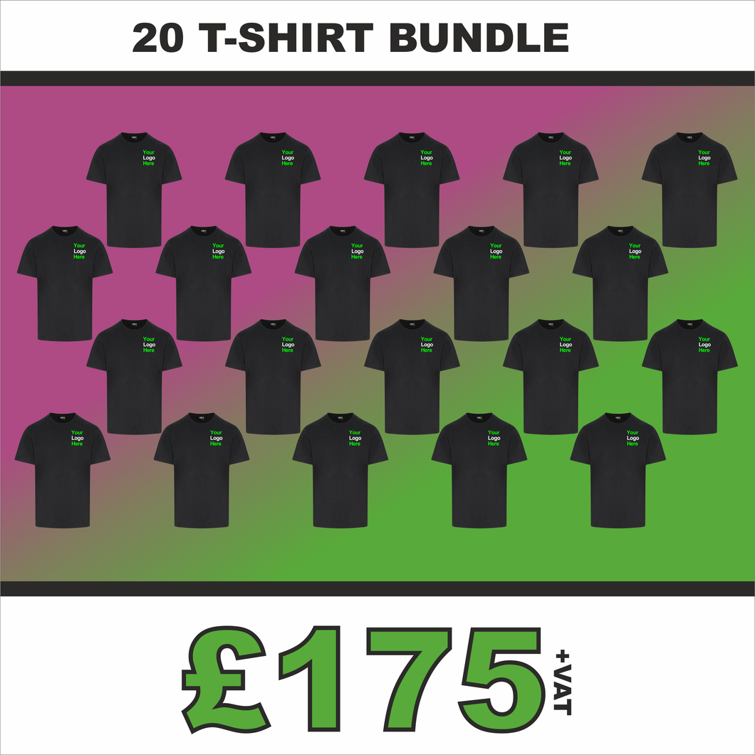 20 T-shirt bundle – Customise 'R' Us