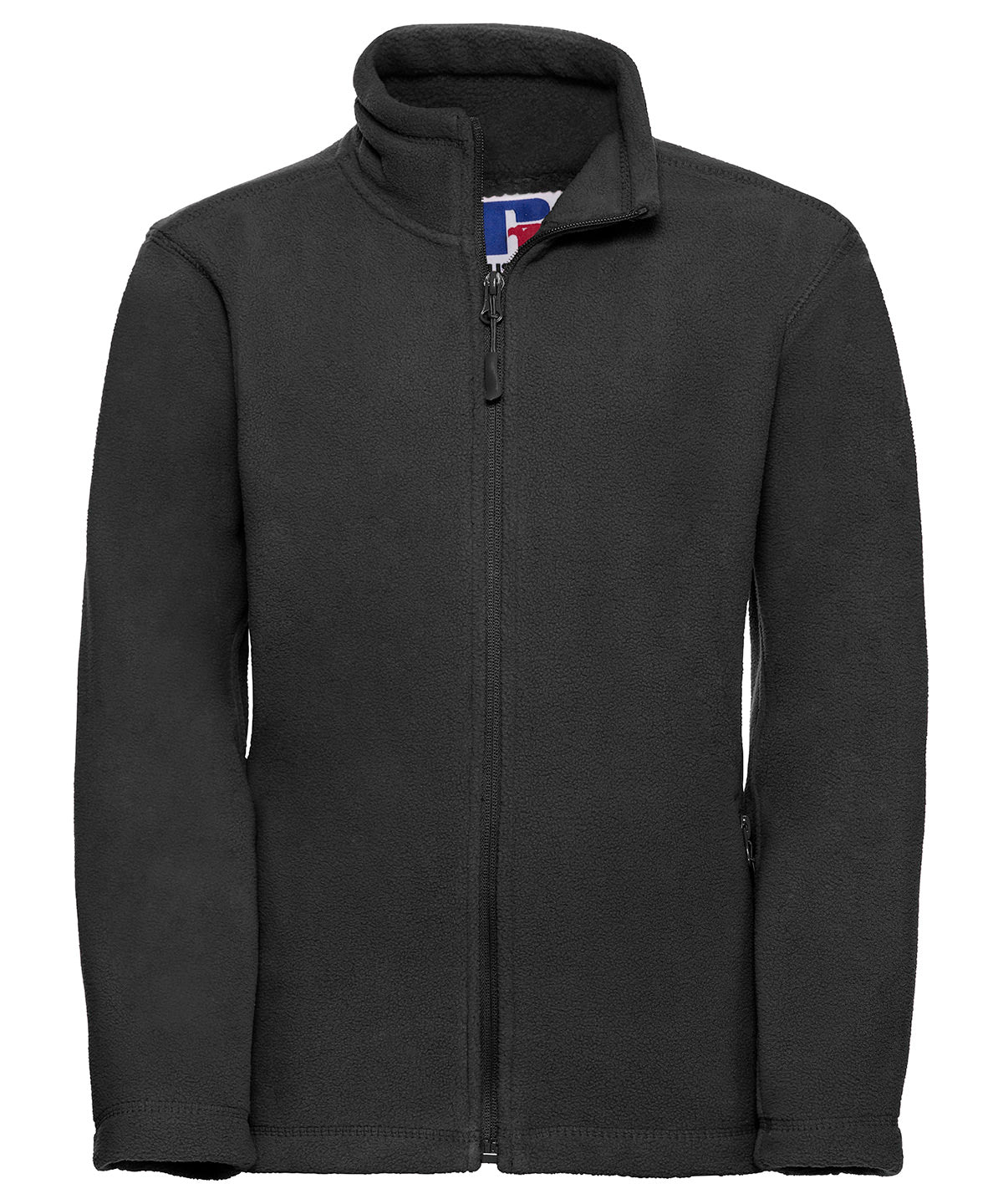 Russell Athletic 8700B Kids full-zip outdoor fleece in Black