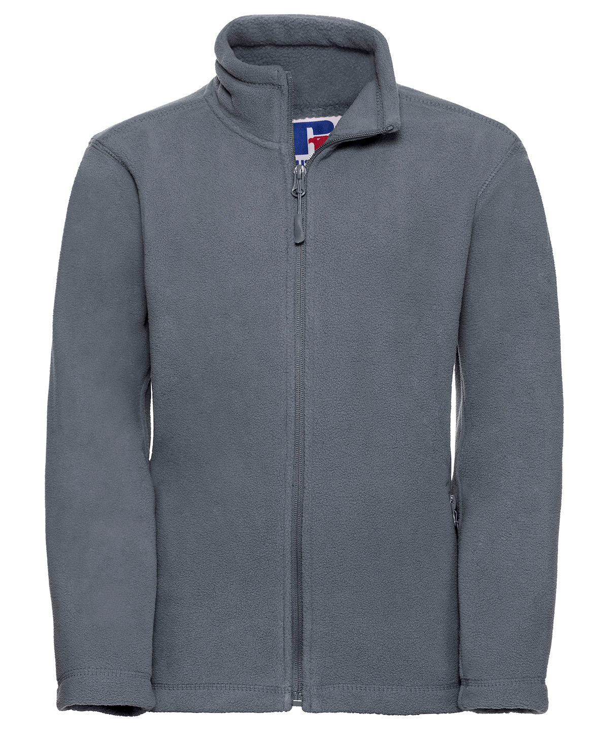 Russell Athletic 8700B Kids full-zip outdoor fleece in Convoy Grey