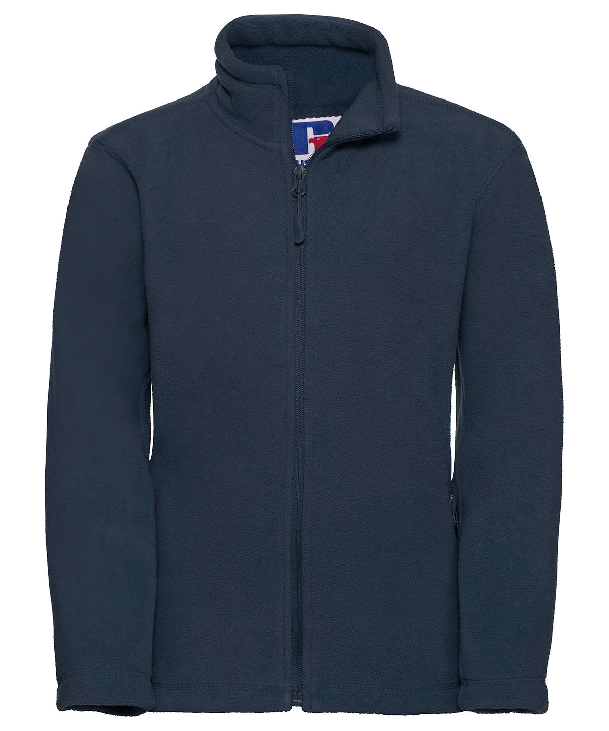 Russell Athletic 8700B Kids full-zip outdoor fleece in French Navy