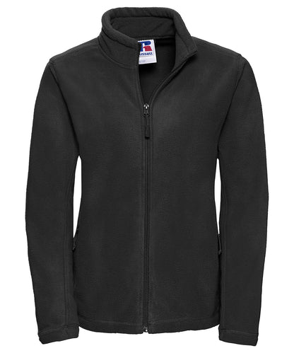 Russell Athletic 8700F Women's full-zip outdoor fleece in Black