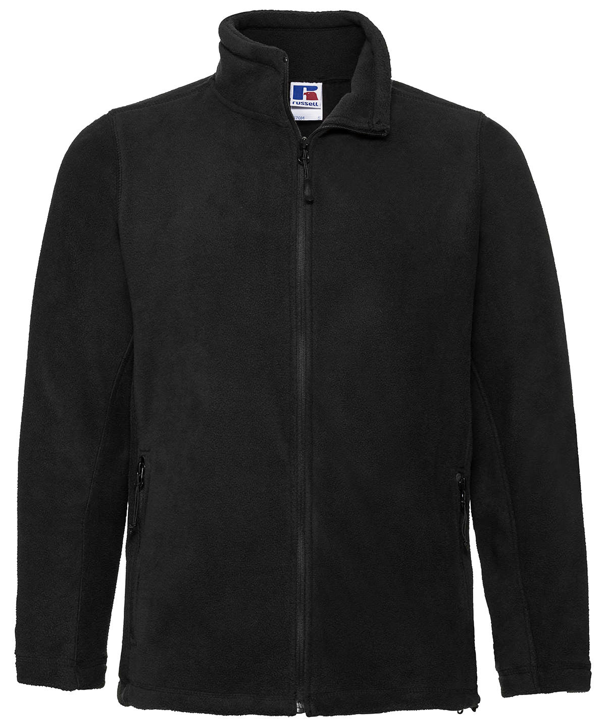 Russell Athletic 8700M Full-zip outdoor fleece in Black
