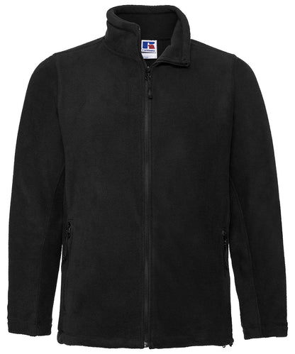 Russell Athletic 8700M Full-zip outdoor fleece in Black