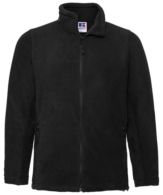 Russell Athletic 8700M Full-zip outdoor fleece in Black
