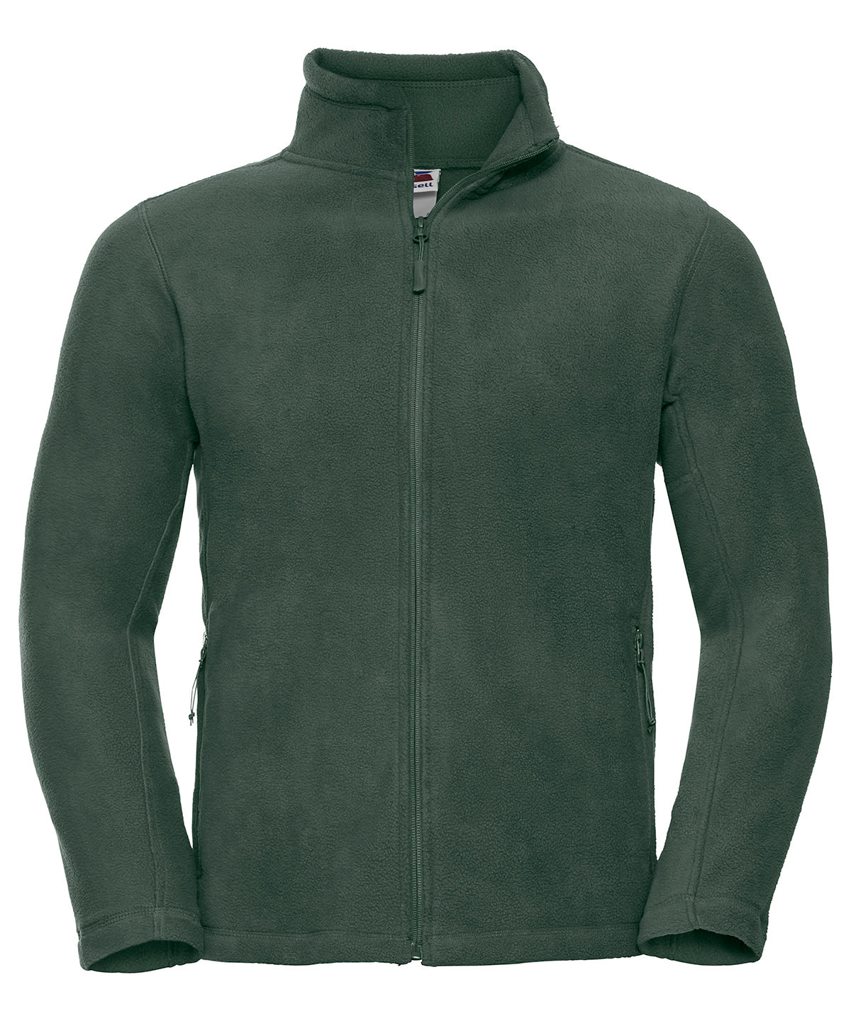 Russell Athletic 8700M Full-zip outdoor fleece in Bottle Green