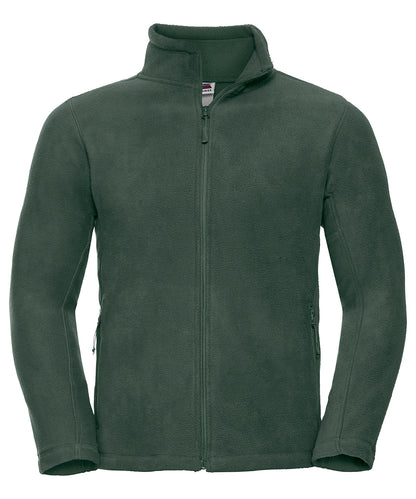 Russell Athletic 8700M Full-zip outdoor fleece in Bottle Green
