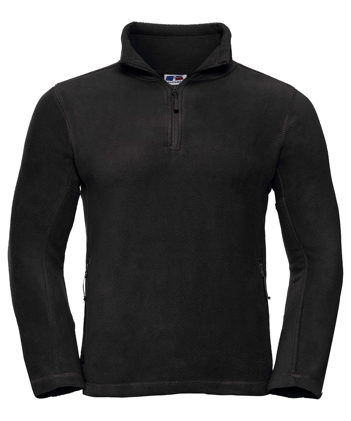 Russell Athletic 8740M ¼-zip outdoor fleece in Black