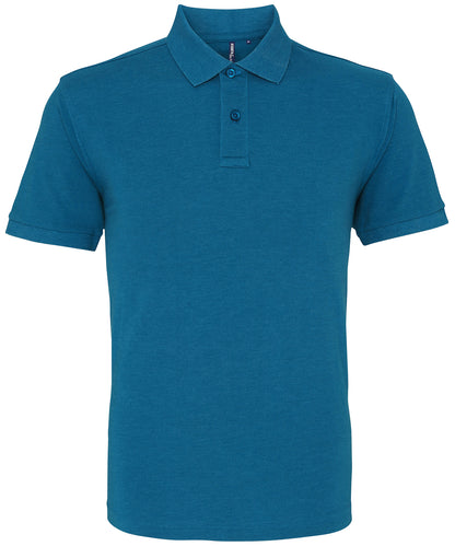Asquith & Fox AQ010 The Asquith & Fox polo in Teal Heather