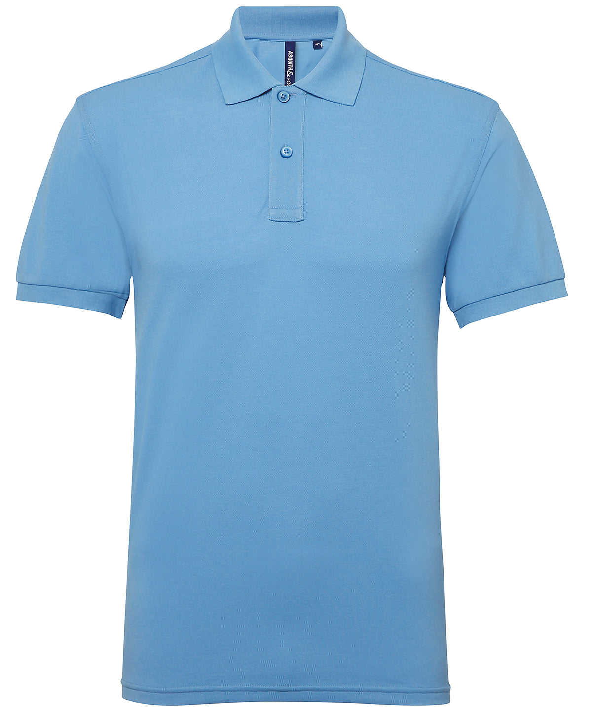 Asquith & Fox AQ015 Men’s polycotton blend polo in Cornflower