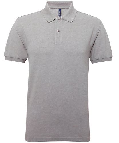 Asquith & Fox AQ015 Men’s polycotton blend polo in Heather Grey*