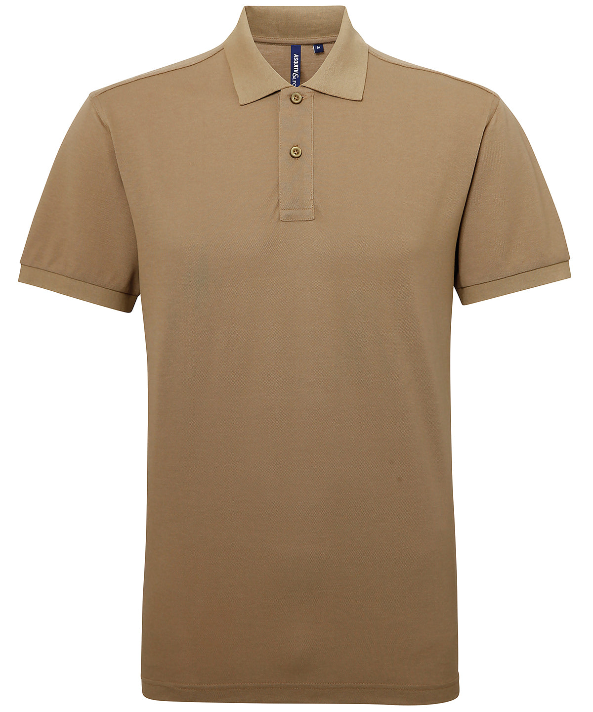 Asquith & Fox AQ015 Men’s polycotton blend polo in Khaki