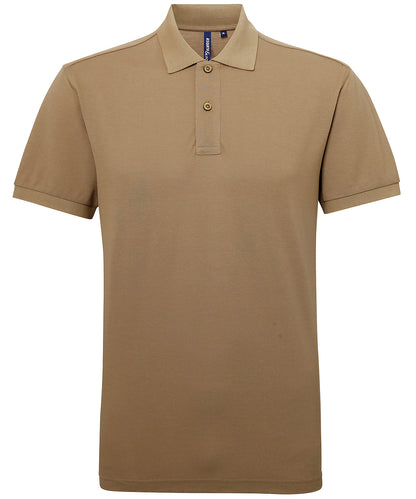 Asquith & Fox AQ015 Men’s polycotton blend polo in Khaki