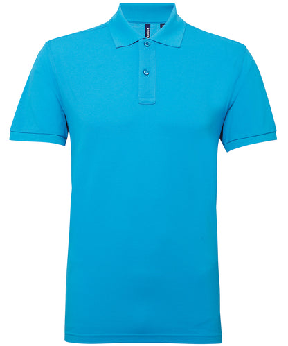 Asquith & Fox AQ015 Men’s polycotton blend polo in Turquoise