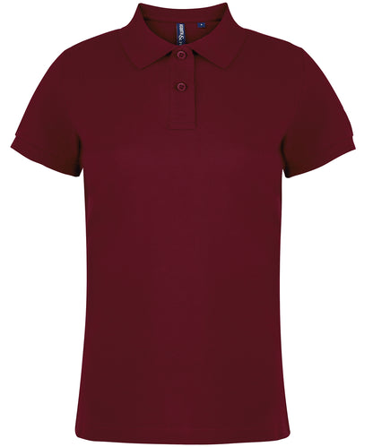 Asquith & Fox AQ020 Women's Classic fit polo in Burgundy