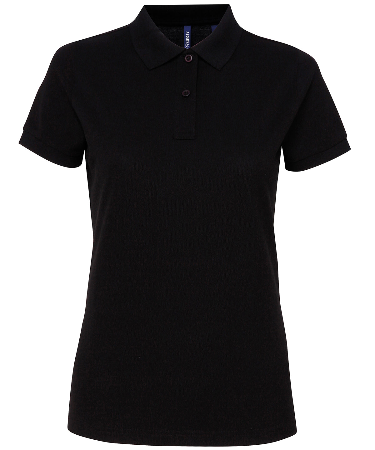 Asquith & Fox AQ025 Women’s polycotton blend polo in Black