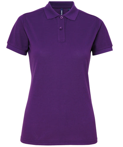 Asquith & Fox AQ025 Women’s polycotton blend polo in Purple