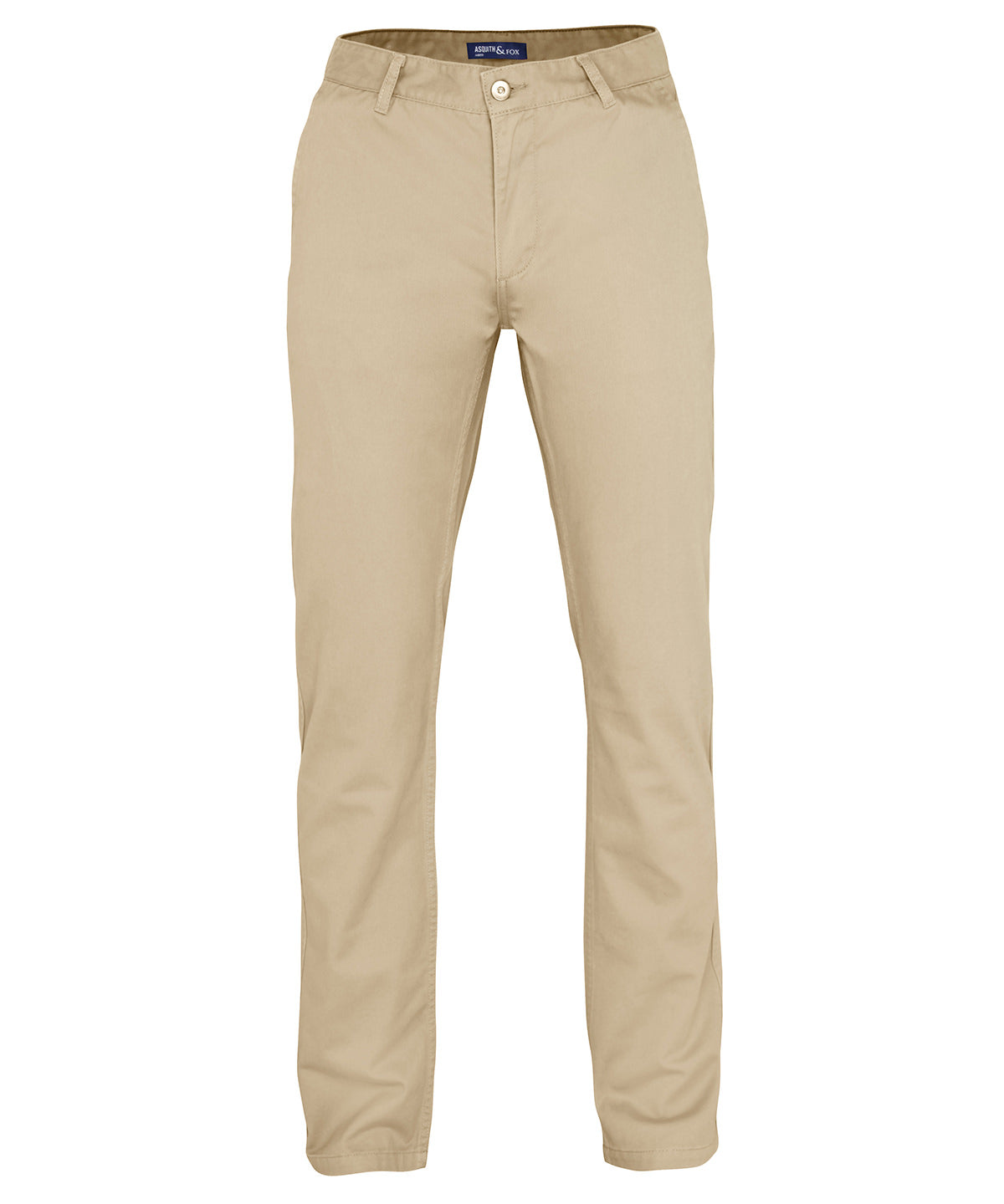 Asquith & Fox AQ050 Men's Classic fit chinos in Natural