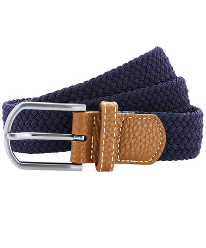 Asquith & Fox AQ900 Braid stretch belt in Navy